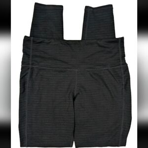 Athleta Womens Small Black Textured Workout Yoga Pants Activewear Leggings